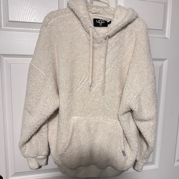 UGG Women's Soft White Hoodie Sweater - Picture 1 of 6